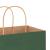 Pungi de hârtie 250 buc cu mânere verde 21x11x28 cm GartenMobel Dekor