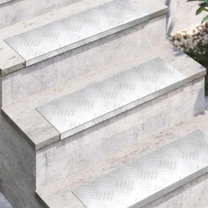 Plăci cu tablouri 15 pcs Argintiu 60 x 18 cm Aluminiu GartenMobel Dekor