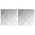 Plăci cu tablouri 2 pcs Argintiu 20 x 20 cm Aluminiu GartenMobel Dekor