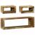 Set de Dulap TV 3 pcs Maro 100 x 30 x 32 cm Lemn masiv de mango GartenMobel Dekor