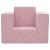 Canapea extensibilă pentru copii, roz, pluș moale GartenMobel Dekor