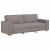 Canapea cu 3 locuri, gri taupe, 180 cm, material textil GartenMobel Dekor