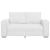 Fotoliu canapea cu pernă Alb 160 x 78 x 84 cm Piele artificiala GartenMobel Dekor