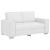 Fotoliu canapea cu pernă Alb 160 x 78 x 84 cm Piele artificiala GartenMobel Dekor