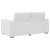 Fotoliu canapea cu pernă Alb 160 x 78 x 84 cm Piele artificiala GartenMobel Dekor