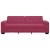 Sofa cu 3 locuri cu pernă bordo Catifea GartenMobel Dekor