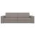 Canapea extensibilă de podea Gri taupe 245 x 78 x 77 cm GartenMobel Dekor