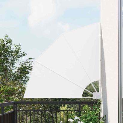 Ecran de intimitate pentru balcon Alb 115 x 115 cm țesătură GartenMobel Dekor