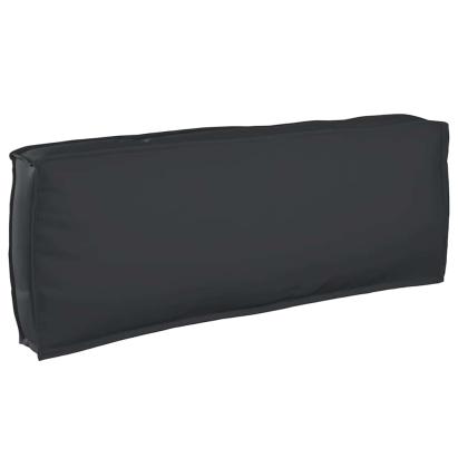 Pernă pentru spătar din paleți cu pernă Negru 120 x 40 x 12 cm GartenMobel Dekor
