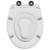 Toaletă cu eliberare rapidă Alb 44.5 x 37.3 x 4.3 cm Duroplast GartenMobel Dekor