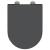 Toaletă cu eliberare rapidă Antracit 46.2 x 36 x 4.3 cm GartenMobel Dekor