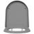 Toaletă cu eliberare rapidă Gri 46.2 x 36 x 4.3 cm Duroplast GartenMobel Dekor