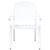 Scaun pentru Grădină 2 pcs Alb 55 x 56.5 x 91cm Aluminiu GartenMobel Dekor
