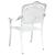 Scaun pentru Grădină 2 pcs Alb 55 x 56.5 x 91cm Aluminiu GartenMobel Dekor
