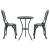 Set Bistro de Grădină 3 pcs Verde Aluminiu GartenMobel Dekor