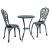 Set Bistro de Grădină 3 pcs Verde Aluminiu GartenMobel Dekor
