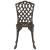 Set Bistro de Grădină 3 pcs Bronz Aluminiu GartenMobel Dekor