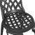 Set Bistro de Grădină 3 pcs Negru Aluminiu GartenMobel Dekor