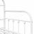 Cadru de pat de zi cu headboard Alb 80 x 200 cm Oțel GartenMobel Dekor