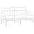 Cadru de pat de zi cu headboard Alb 80 x 200 cm Oțel GartenMobel Dekor