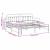 Cadru de pat de zi cu headboard Alb 90 x 190 cm Oțel GartenMobel Dekor