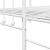 Cadru de pat de zi cu headboard Alb 90 x 200 cm Oțel GartenMobel Dekor