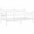 Cadru de pat de zi cu headboard Alb 100 x 190 cm Oțel GartenMobel Dekor