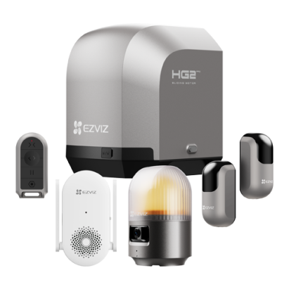 Kit automatizare poarta culisanta 600Kg/8m, Wi-Fi, camera rezolutie 2K, alarma, sirena - EZVIZ CS-HG2-R100-60HC(Pro) SafetyGuard Surveillance