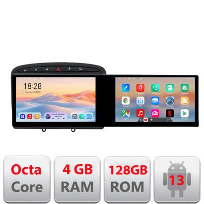 Navigatie Peugeot 308 Kit-038 Edotec 2 ecrane  8 core 4+128 21.6 inch Incell android Wifi 5Ghz gps internet CarStore Technology