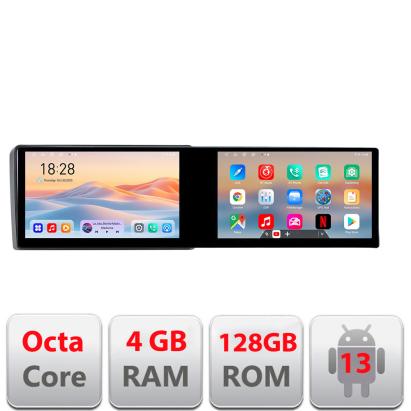 Navigatie Audi A3 8P Kit-049 Edotec 2 ecrane  8 core 4+128 21.6 inch Incell android Wifi 5Ghz gps internet CarStore Technology