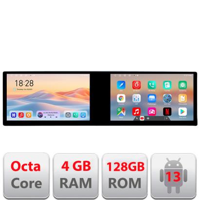 Navigatie Audi A4 B6 Kit-050 Edotec 2 ecrane  8 core 4+128 21.6 inch Incell android Wifi 5Ghz gps internet CarStore Technology