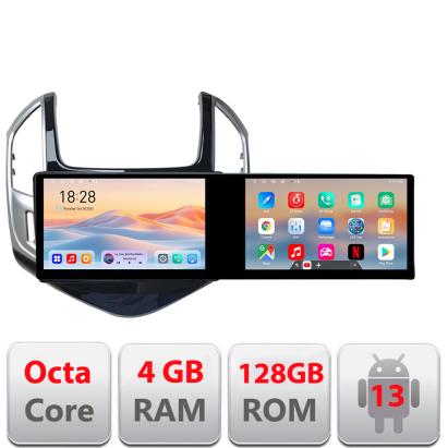 Navigatie Chevrolet Cruze 2013-Kit-1267 Edotec 2 ecrane  8 core 4+128 21.6 inch Incell android Wifi 5Ghz gps internet CarStore Technology