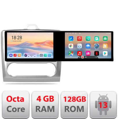 Navigatie Ford Focus clima automata Kit-140-automatic Edotec 2 ecrane  8 core 4+128 21.6 inch Incell android Wifi 5Ghz gps internet CarStore Technology