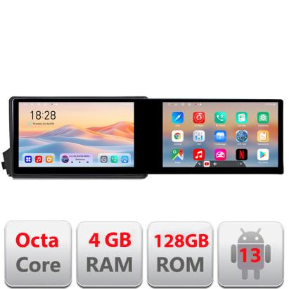 Navigatie Ssangyong Kyron Actyon Kit-158 Edotec 2 ecrane  8 core 4+128 21.6 inch Incell android Wifi 5Ghz gps internet CarStore Technology