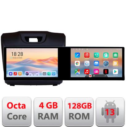 Navigatie Isuzu D-Max Kit-2234 Edotec 2 ecrane  8 core 4+128 21.6 inch Incell android Wifi 5Ghz gps internet CarStore Technology