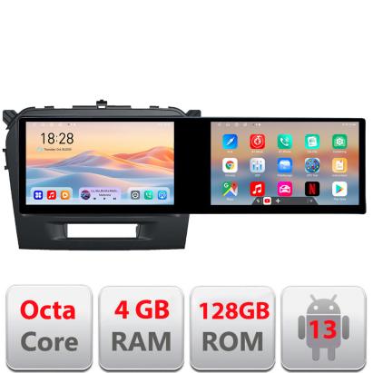 Navigatie Suzuki Grand Vitara 2016- Kit-2265 Edotec 2 ecrane  8 core 4+128 21.6 inch Incell android Wifi 5Ghz gps internet CarStore Technology