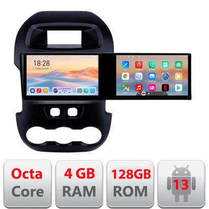 Navigatie Ford Ranger Kit-245 Edotec 2 ecrane  8 core 4+128 21.6 inch Incell android Wifi 5Ghz gps internet CarStore Technology