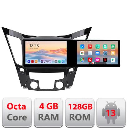 Navigatie Hyundai Sonata 2011-2015 Kit-259 Edotec 2 ecrane  8 core 4+128 21.6 inch Incell android Wifi 5Ghz gps internet CarStore Technology