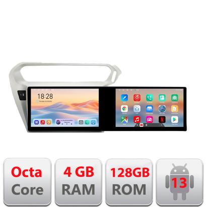 Navigatie Peugeot 301 Citroen Kit-Elisee Kit-301 Edotec 2 ecrane  8 core 4+128 21.6 inch Incell android Wifi 5Ghz gps internet S v1 CarStore Technology