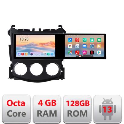 Navigatie Nissan 370Z 2008-2012 Edotec 2 ecrane  8 core 4+128 21.6 inch Incell android Wifi 5Ghz gps internet  KIT-370Z CarStore Technology