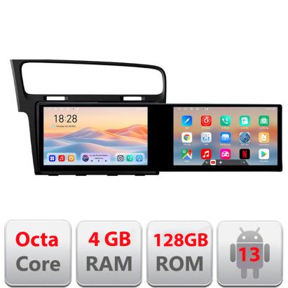 Navigatie VW Golf 7 Kit-491 Edotec 2 ecrane  8 core 4+128 21.6 inch Incell android Wifi 5Ghz gps internet CarStore Technology