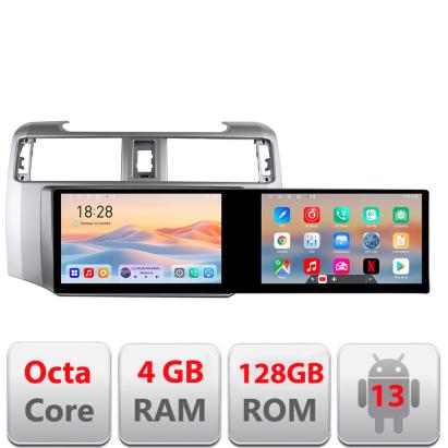 Navigatie Toyota 4runner 2009-2019 Edotec 2 ecrane  8 core 4+128 21.6 inch Incell android Wifi 5Ghz gps internet  KIT-4runner CarStore Technology