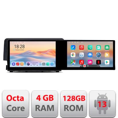 Navigatie Honda Civic 2016-2020 Kit-669 Edotec 2 ecrane  8 core 4+128 21.6 inch Incell android Wifi 5Ghz gps internet CarStore Technology