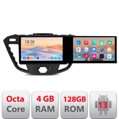 Navigatie Ford Transit Kit-845 Edotec 2 ecrane  8 core 4+128 21.6 inch Incell android Wifi 5Ghz gps internet CarStore Technology