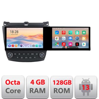 Navigatie Honda Accord 2004-2008 Kit-accord Edotec 2 ecrane  8 core 4+128 21.6 inch Incell android Wifi 5Ghz gps internet  Q CarStore Technology