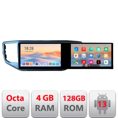 Navigatie dedicata Edonav VW Amarok  Edotec 2 ecrane  8 core 4+128 21.6 inch Incell android Wifi 5Ghz gps internet  KIT-amarok CarStore Technology