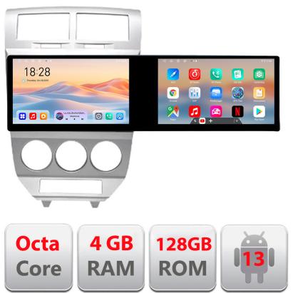 Navigatie Dodge Caliber 2006-2010 Kit-caliber-06 Edotec 2 ecrane  8 core 4+128 21.6 inch Incell android Wifi 5Ghz gps internet 32 CarStore Technology