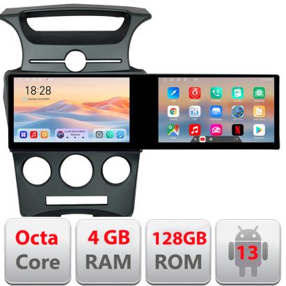 Navigatie Kia Carens 2006-2012 clima automata Edotec 2 ecrane  8 core 4+128 21.6 inch Incell android Wifi 5Ghz gps internet  KIT-carens-2006 CarStore Technology