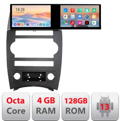 Navigatie Jeep Commander Edotec 2 ecrane  8 core 4+128 21.6 inch Incell android Wifi 5Ghz gps internet  Kit-commander CarStore Technology