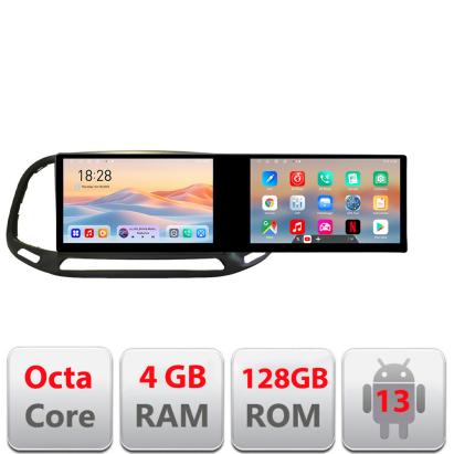 Navigatie Fiat Doblo 2015-2018 Kit-DOBLO15 Edotec 2 ecrane  8 core 4+128 21.6 inch Incell android Wifi 5Ghz gps internet CarStore Technology